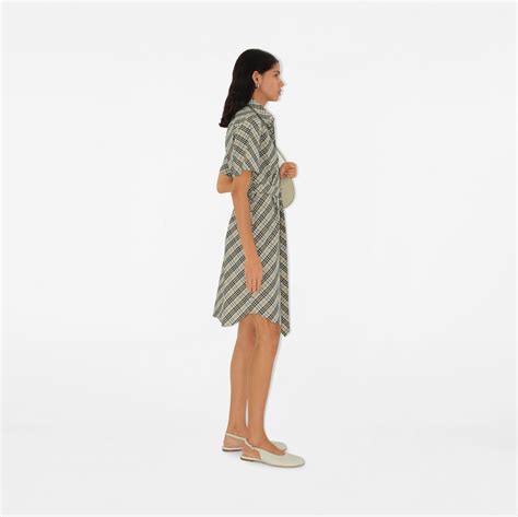 burberry brit johanna check shirt dress|Check Cotton Shirt Dress in Husk .